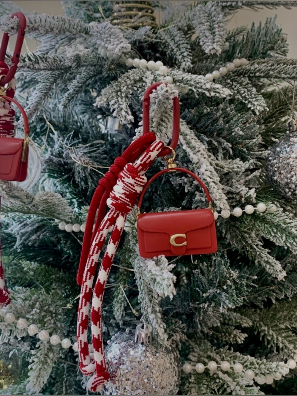 Coach Lunar New Year Red Tabby Bag Charm - Picture 3 of 8